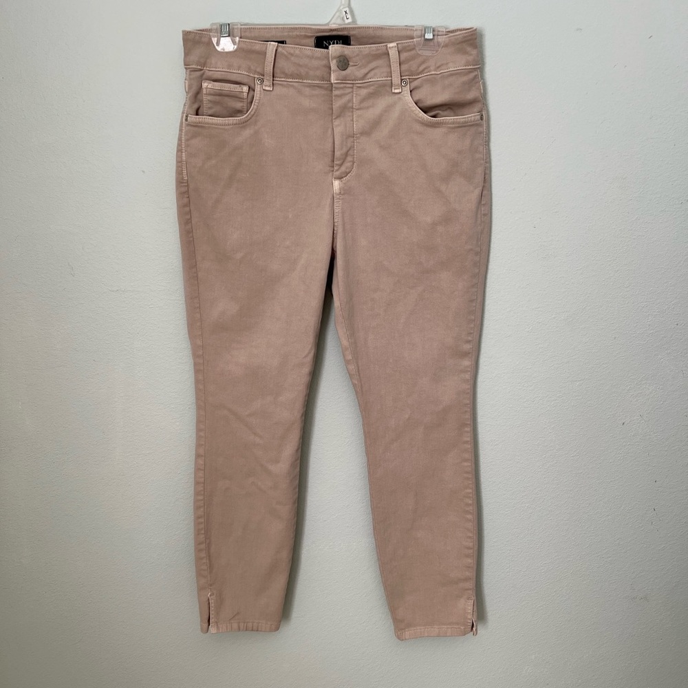 NYDJ Tan Ami Skinny Ankle jeans size 10p